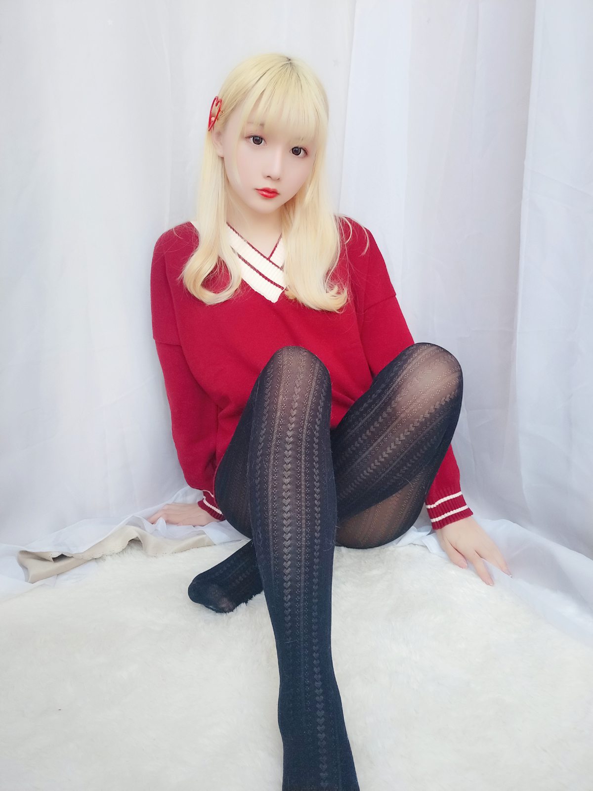 图片[14]-星之迟迟 玫瑰味黑丝[26P] – 速更版-美库