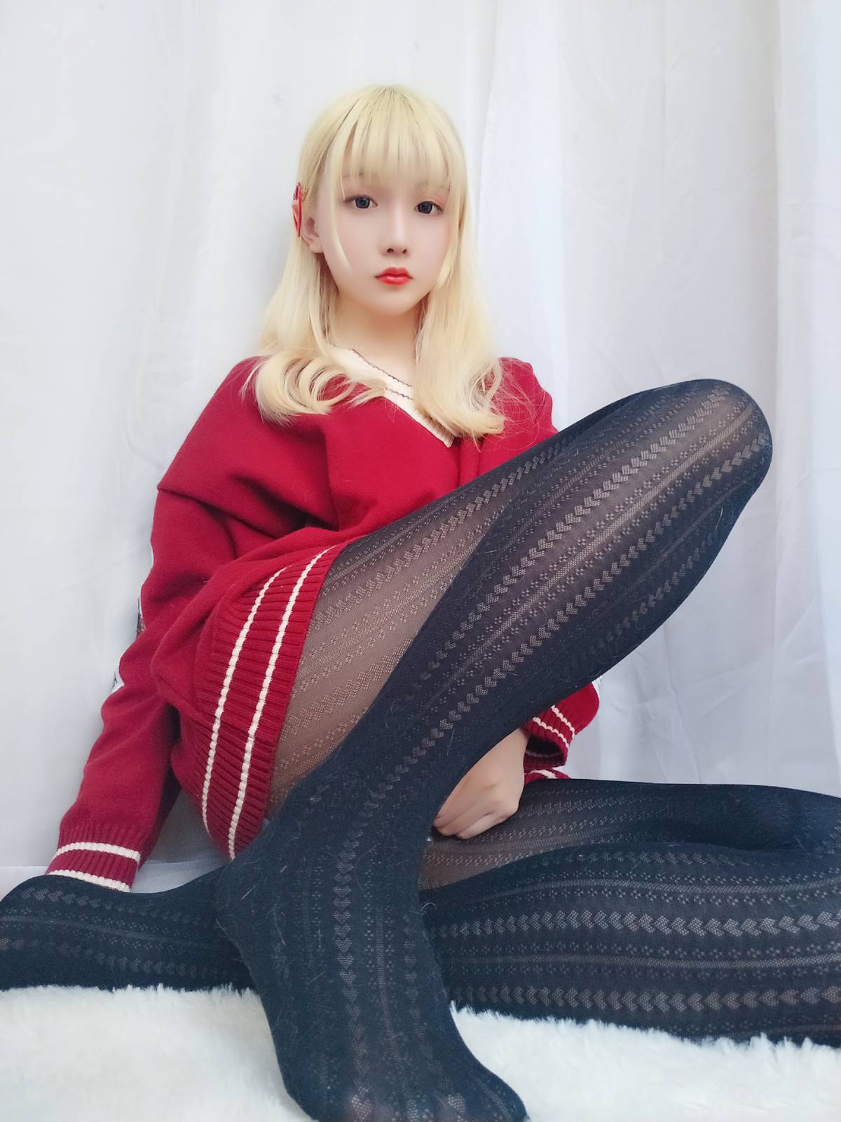 图片[18]-星之迟迟 玫瑰味黑丝[26P] – 速更版-美库