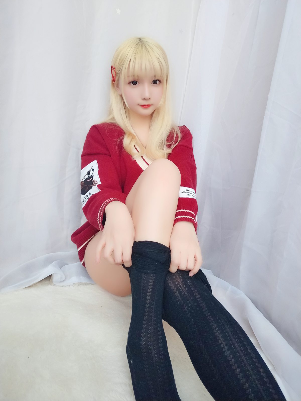 图片[25]-星之迟迟 玫瑰味黑丝[26P] – 速更版-美库