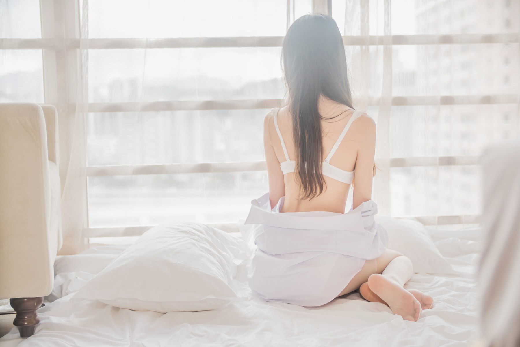 图片[32]-桜桃喵 白衬衫散发 [49P] – 速更版-美库