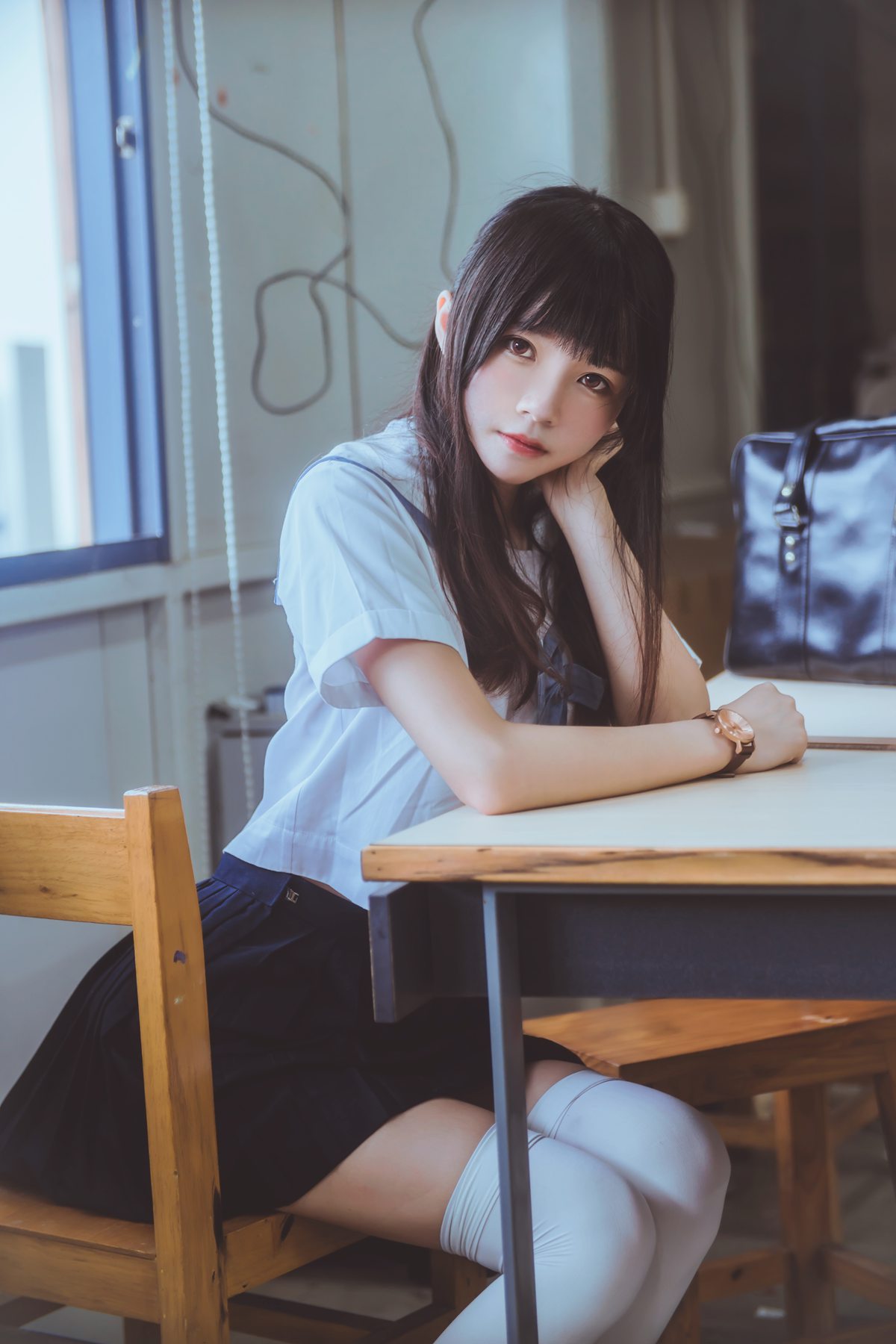 图片[21]-桜桃喵 蓝白水手服 [39P] – 速更版-美库