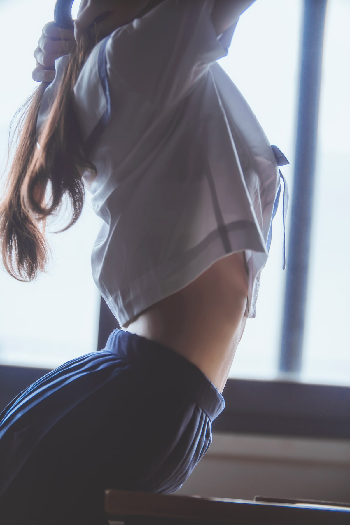 图片[32]-桜桃喵 蓝白水手服 [39P] – 速更版-美库