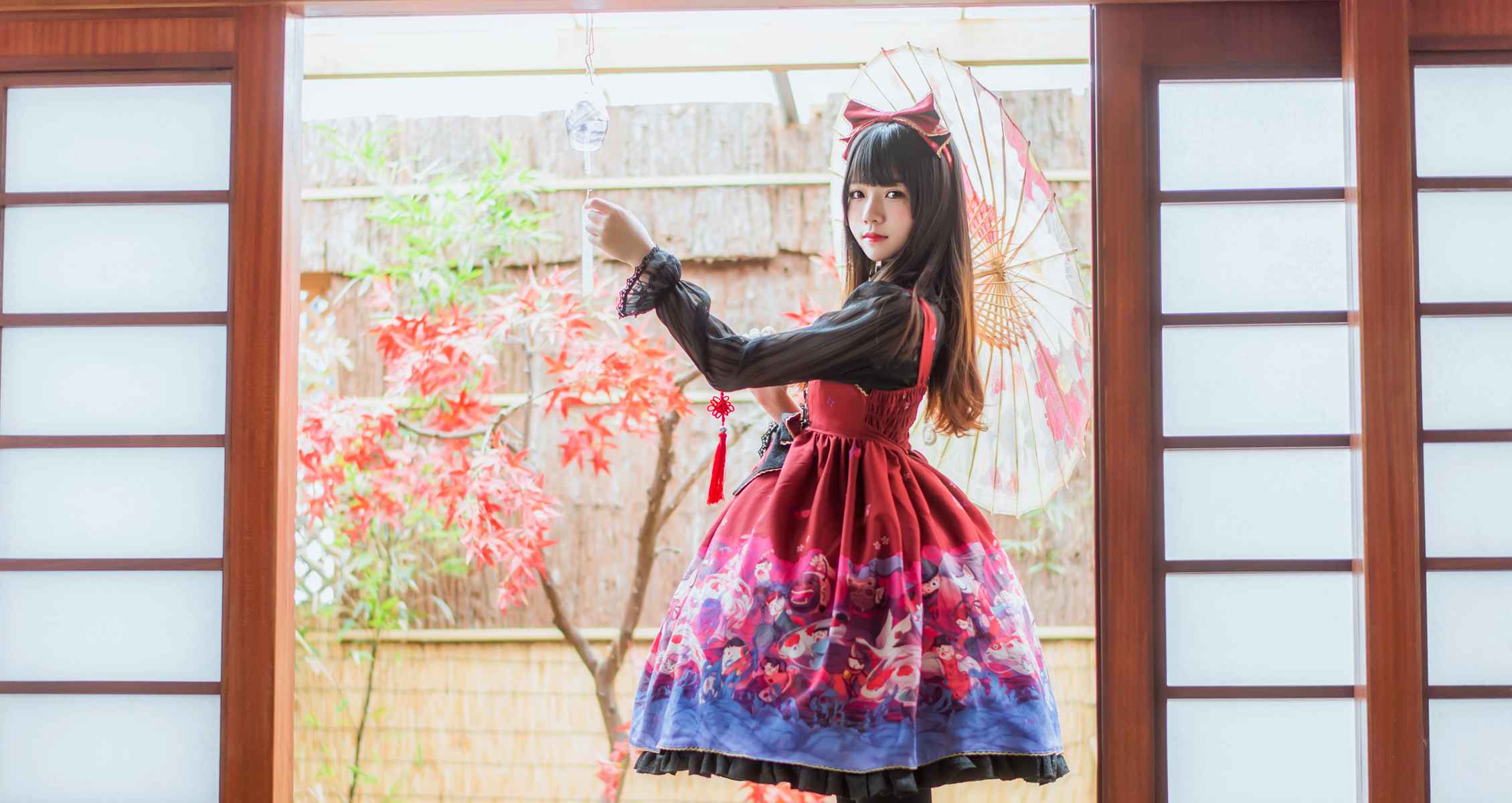 图片[15]-桜桃喵 和风lolita [22P] – 速更版-美库