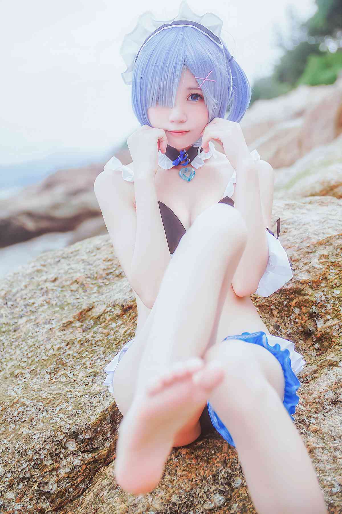 图片[35]-桜桃喵 蕾姆COS [48P] – 速更版-美库