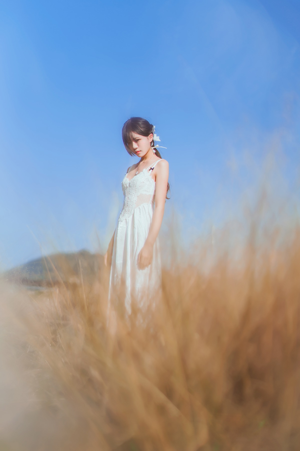 图片[17]-桜桃喵 冬眠 白裙上 [48P] – 速更版-美库