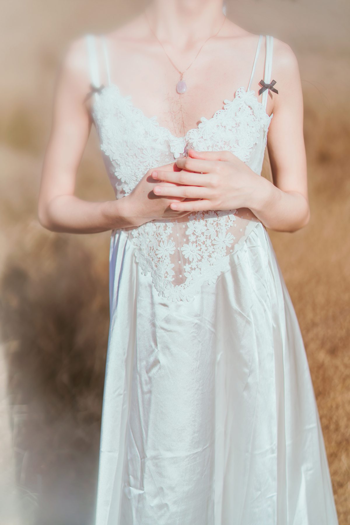 图片[19]-桜桃喵 冬眠 白裙上 [48P] – 速更版-美库