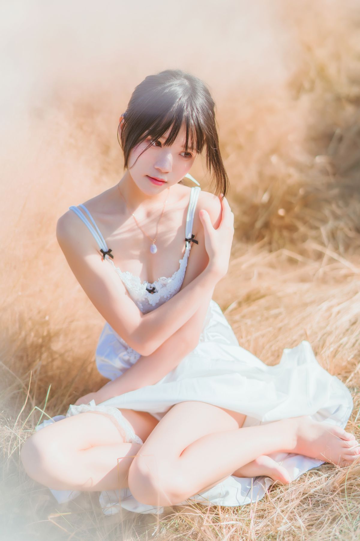 图片[25]-桜桃喵 冬眠 白裙上 [48P] – 速更版-美库