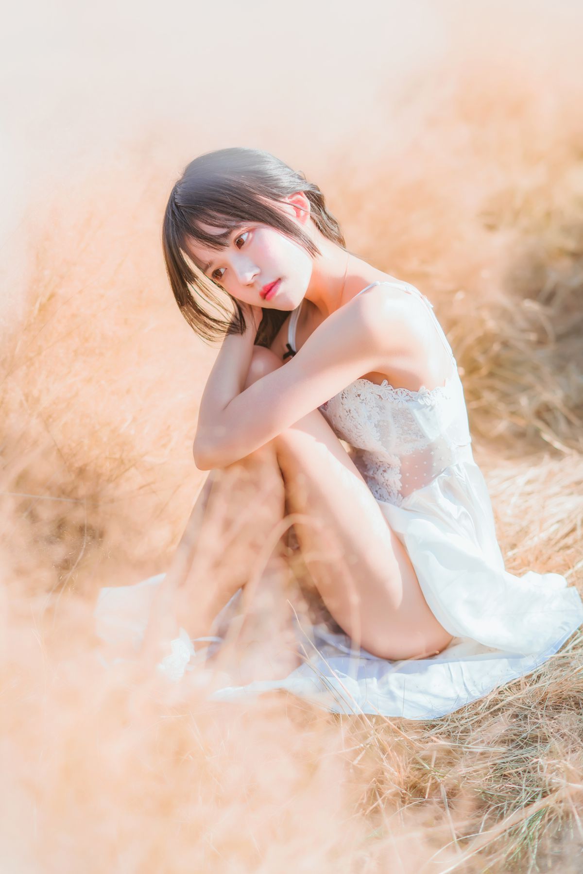 图片[30]-桜桃喵 冬眠 白裙上 [48P] – 速更版-美库