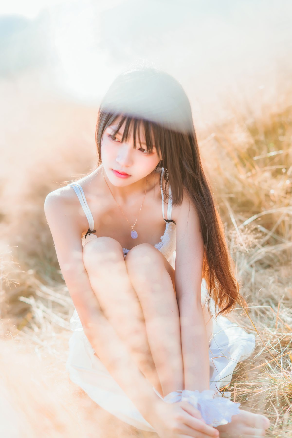 图片[33]-桜桃喵 冬眠 白裙上 [48P] – 速更版-美库