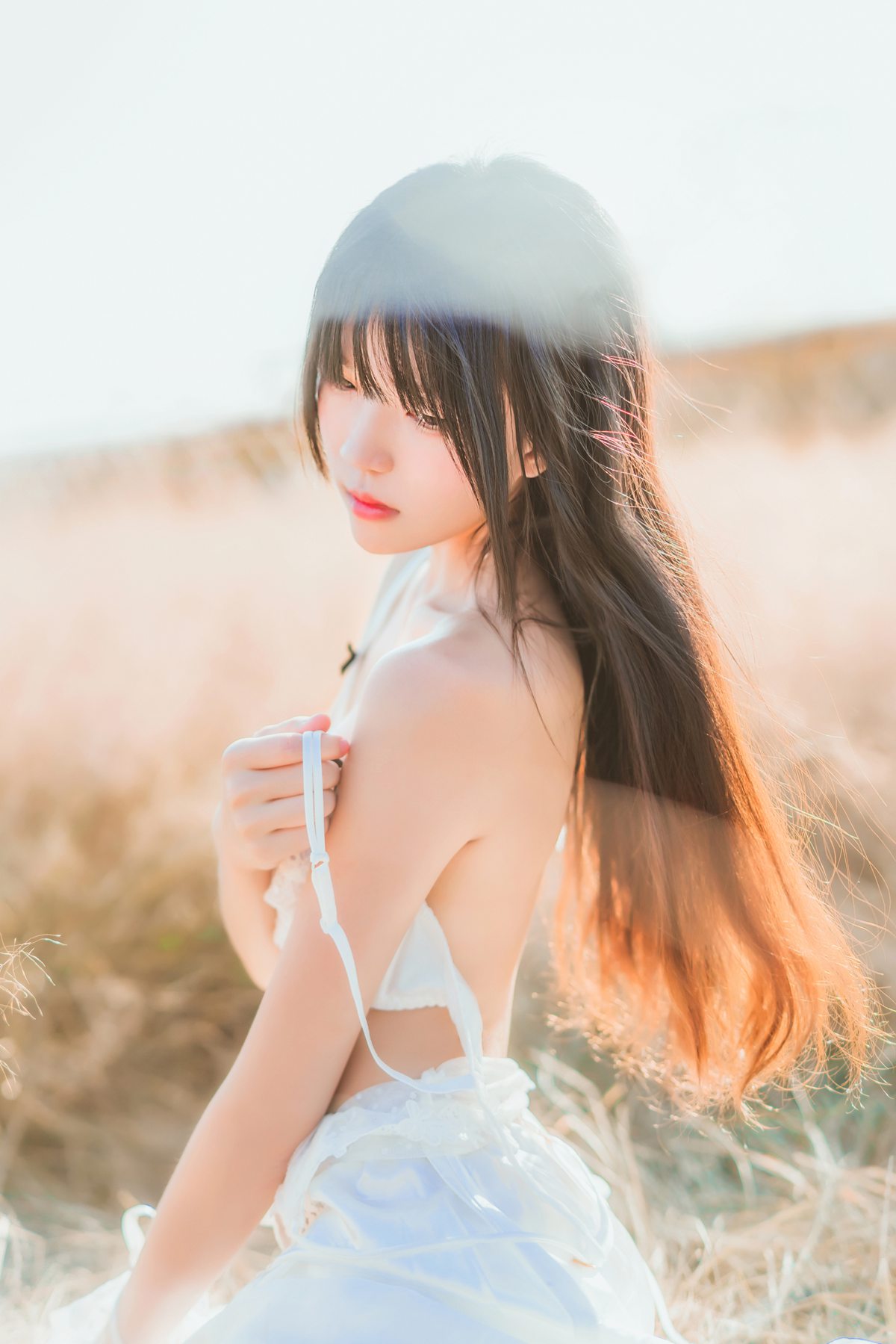 图片[34]-桜桃喵 冬眠 白裙上 [48P] – 速更版-美库