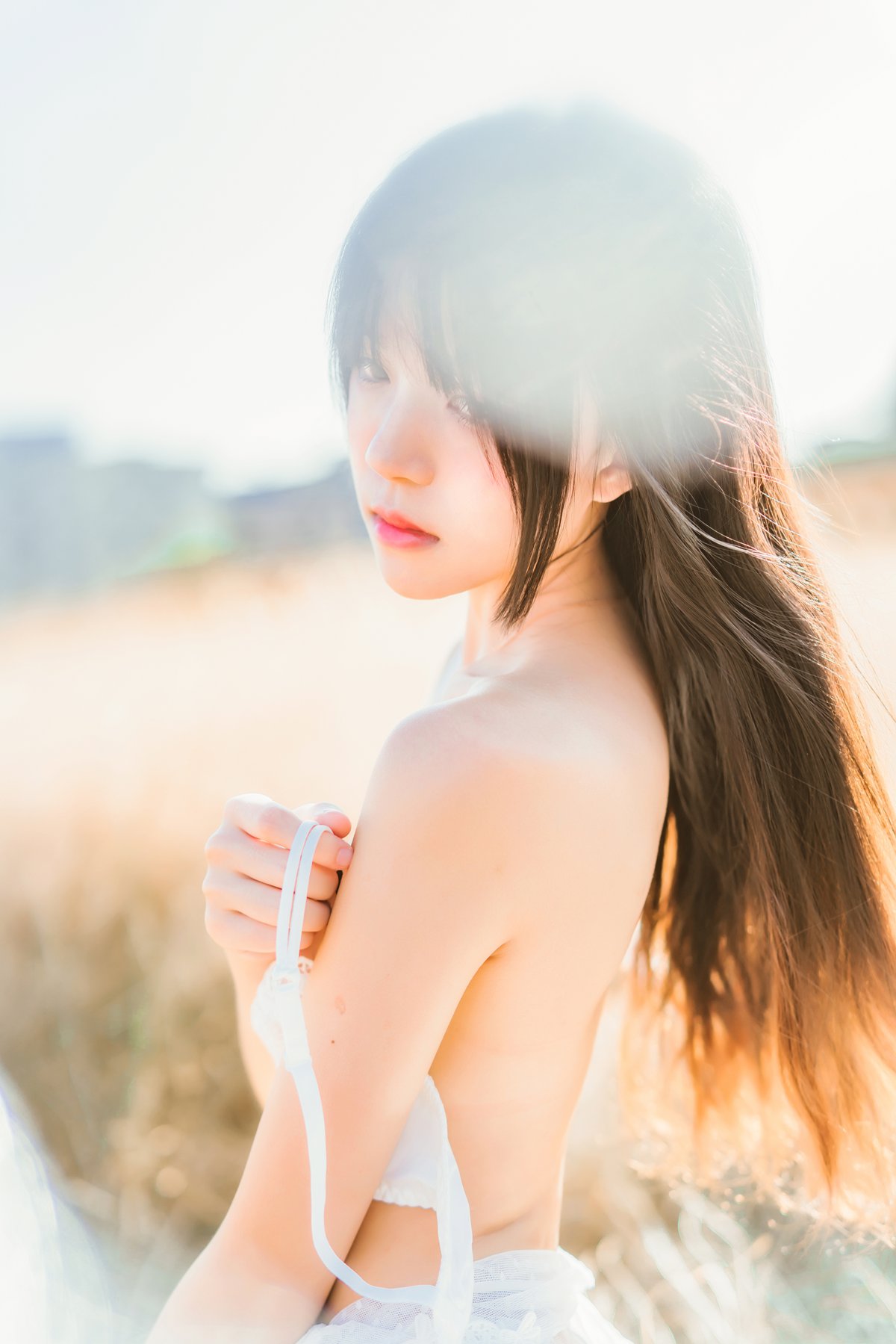 图片[35]-桜桃喵 冬眠 白裙上 [48P] – 速更版-美库