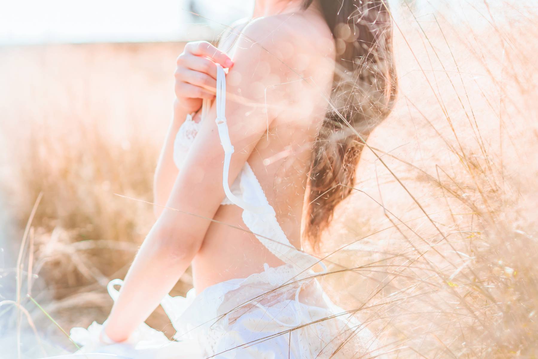 图片[36]-桜桃喵 冬眠 白裙上 [48P] – 速更版-美库