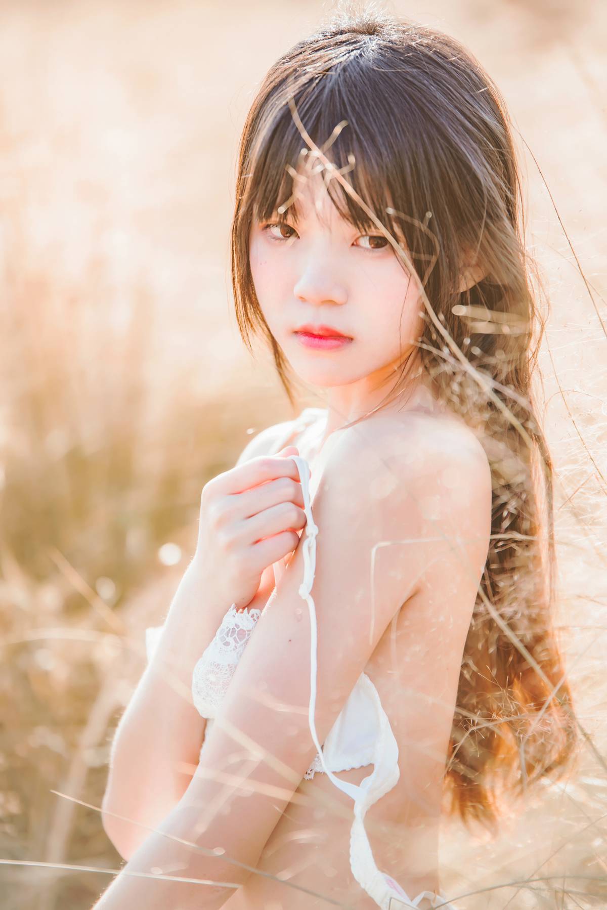 图片[37]-桜桃喵 冬眠 白裙上 [48P] – 速更版-美库