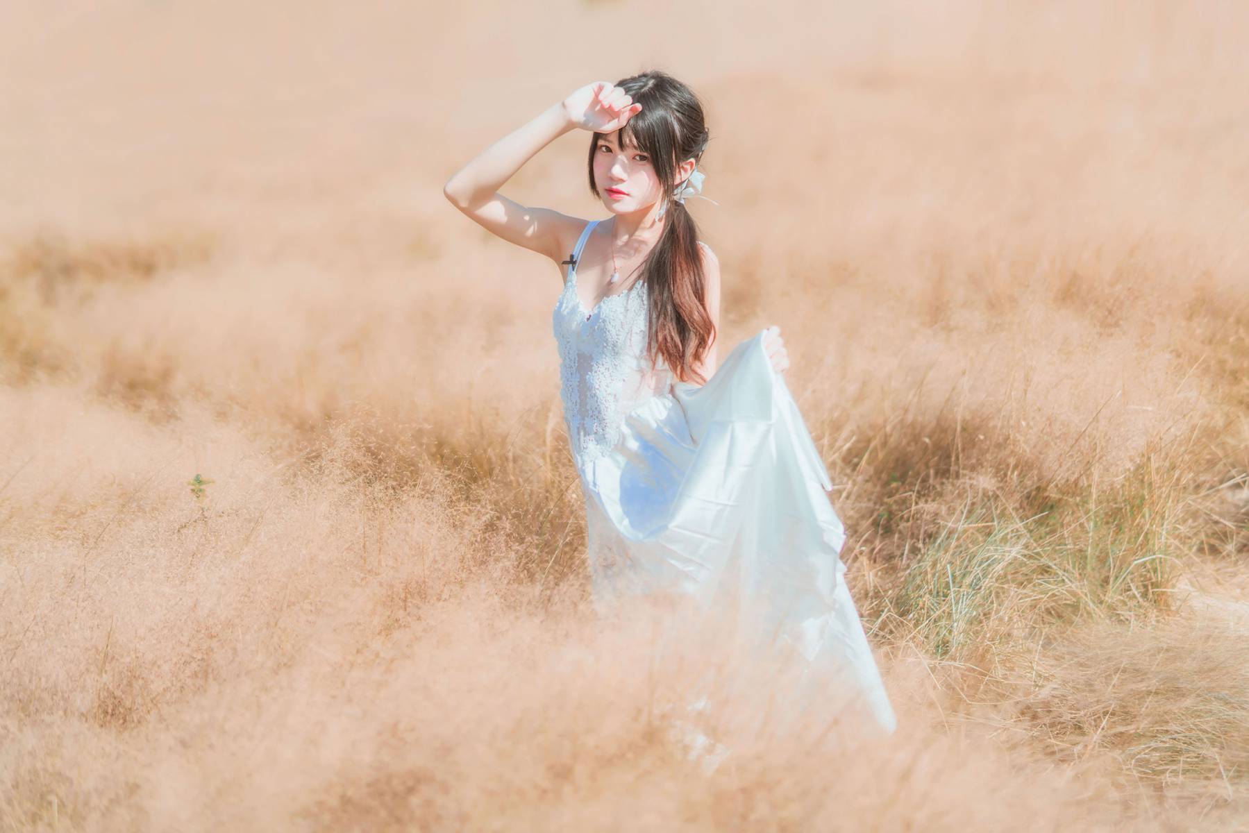 图片[39]-桜桃喵 冬眠 白裙上 [48P] – 速更版-美库