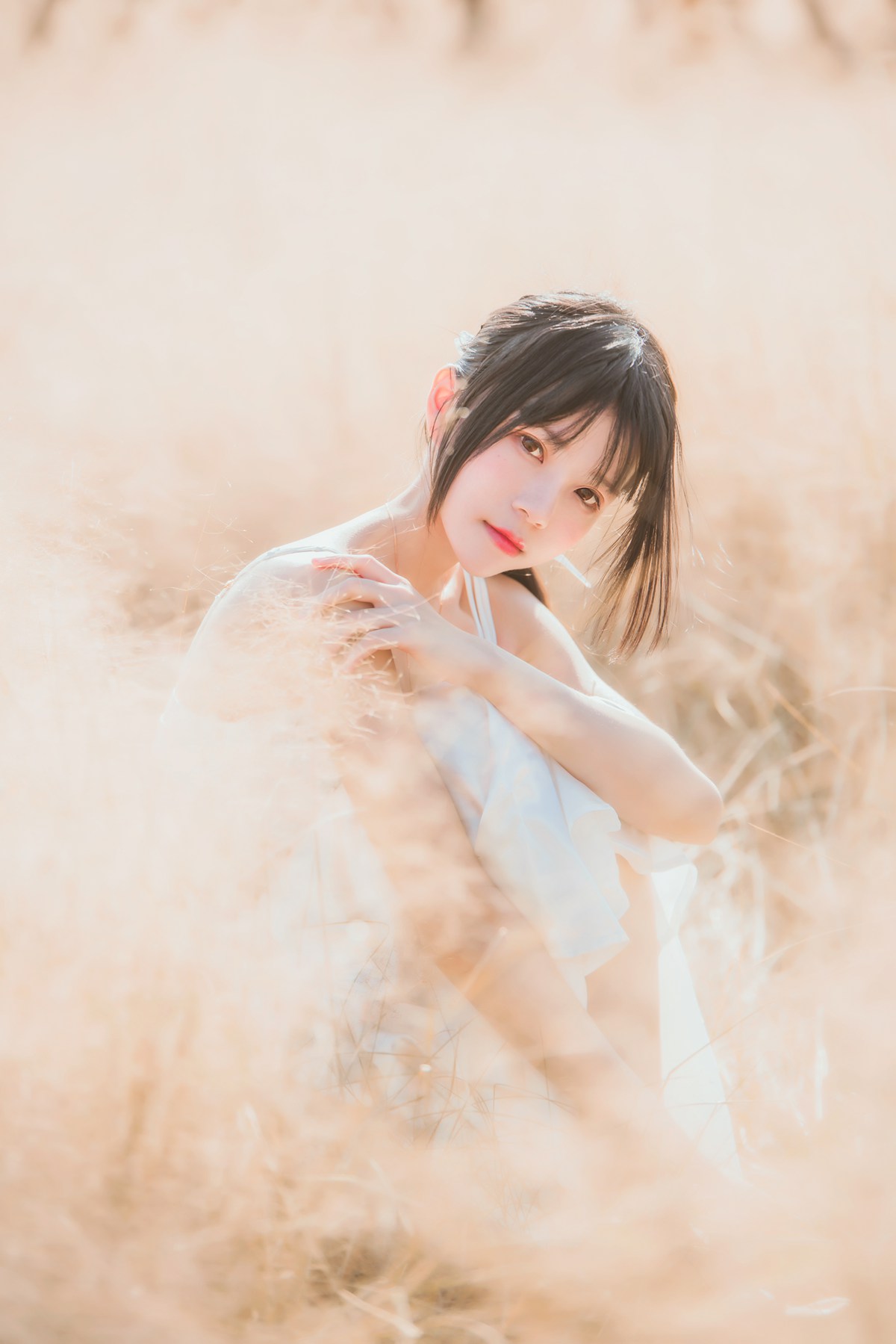 图片[45]-桜桃喵 冬眠 白裙上 [48P] – 速更版-美库