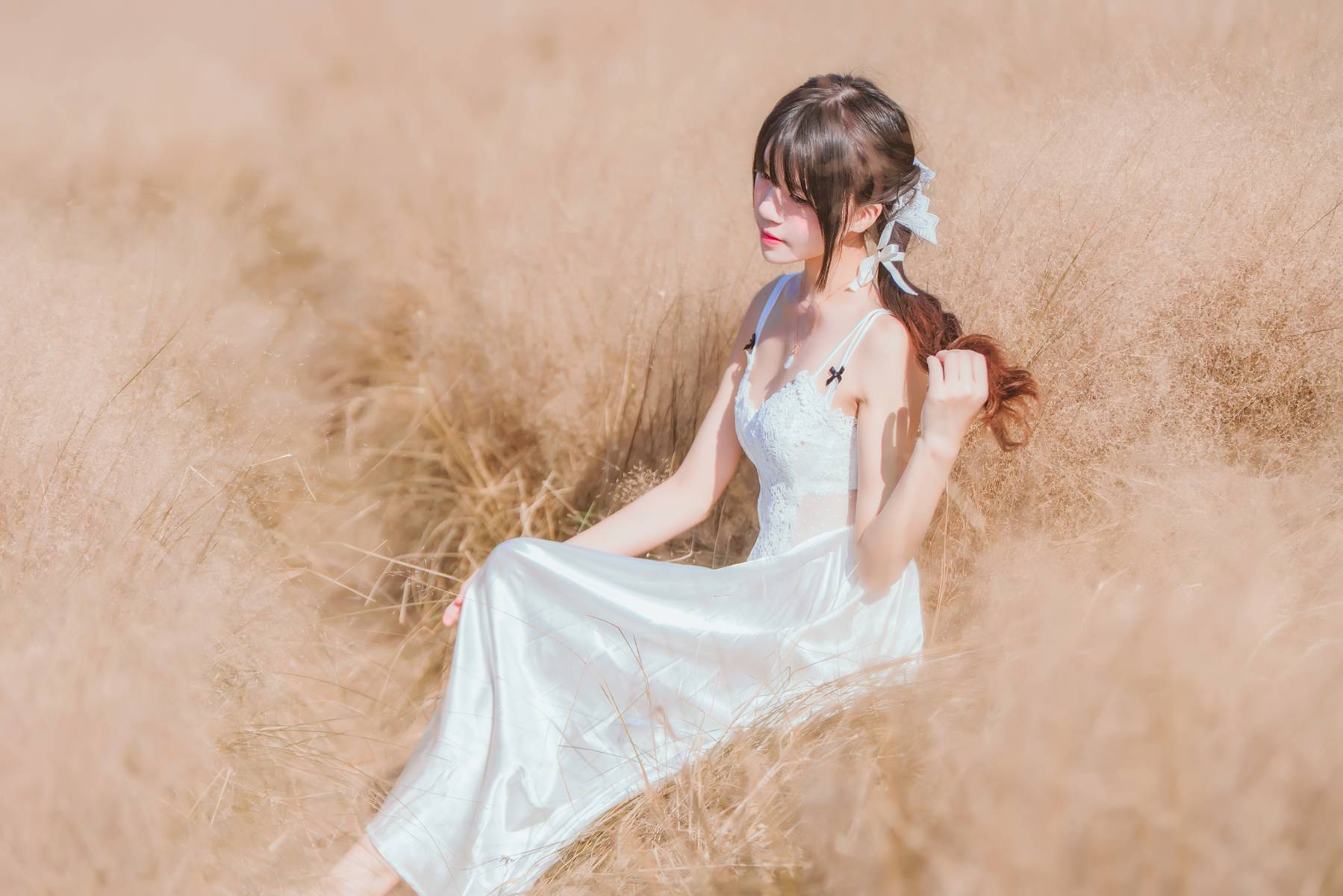 图片[48]-桜桃喵 冬眠 白裙上 [48P] – 速更版-美库