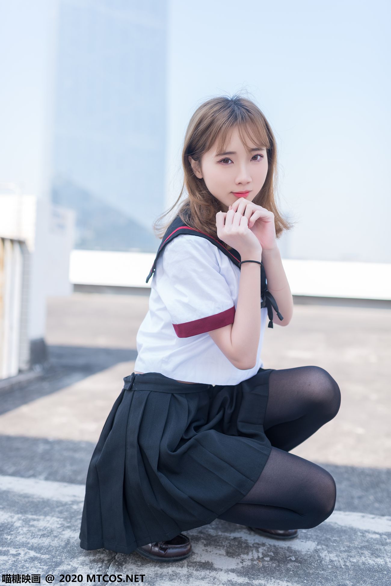 图片[25]-[喵糖映画]VOL.322 天台少女[46P] – 速更版-美库