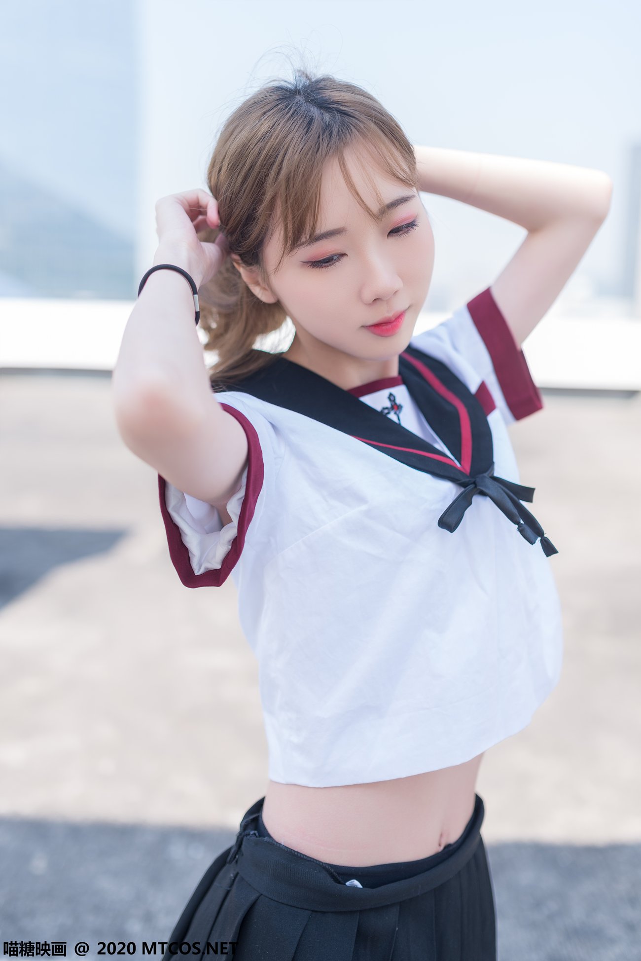 图片[36]-[喵糖映画]VOL.322 天台少女[46P] – 速更版-美库