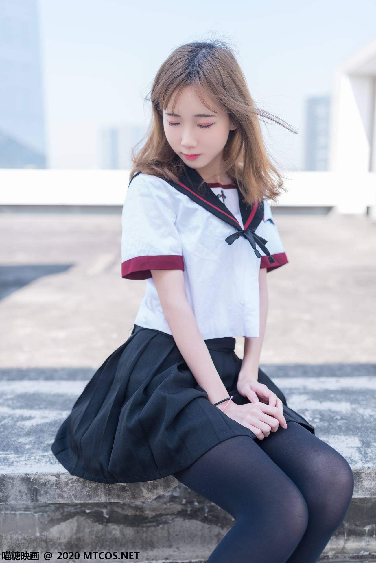 图片[42]-[喵糖映画]VOL.322 天台少女[46P] – 速更版-美库