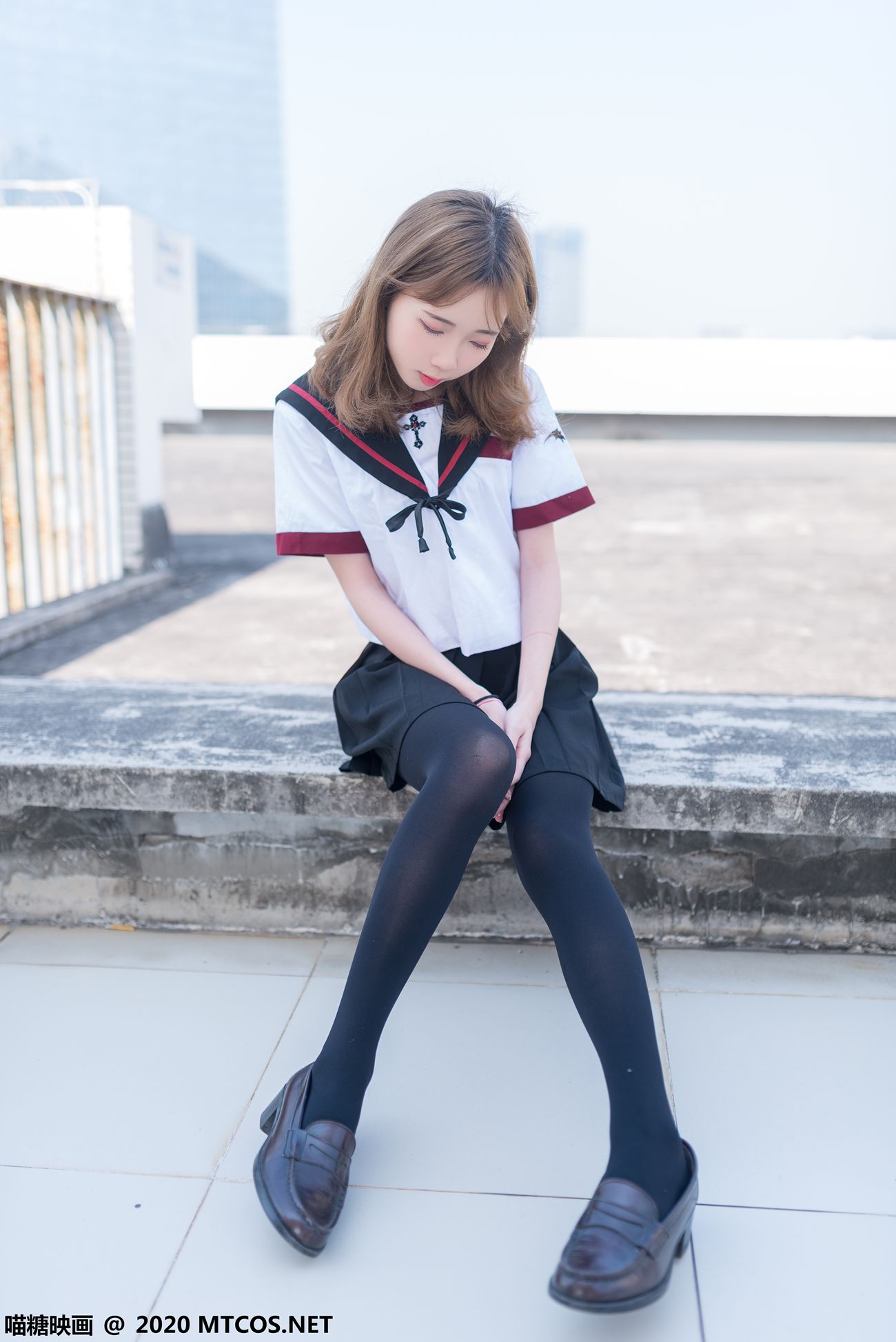 图片[45]-[喵糖映画]VOL.322 天台少女[46P] – 速更版-美库