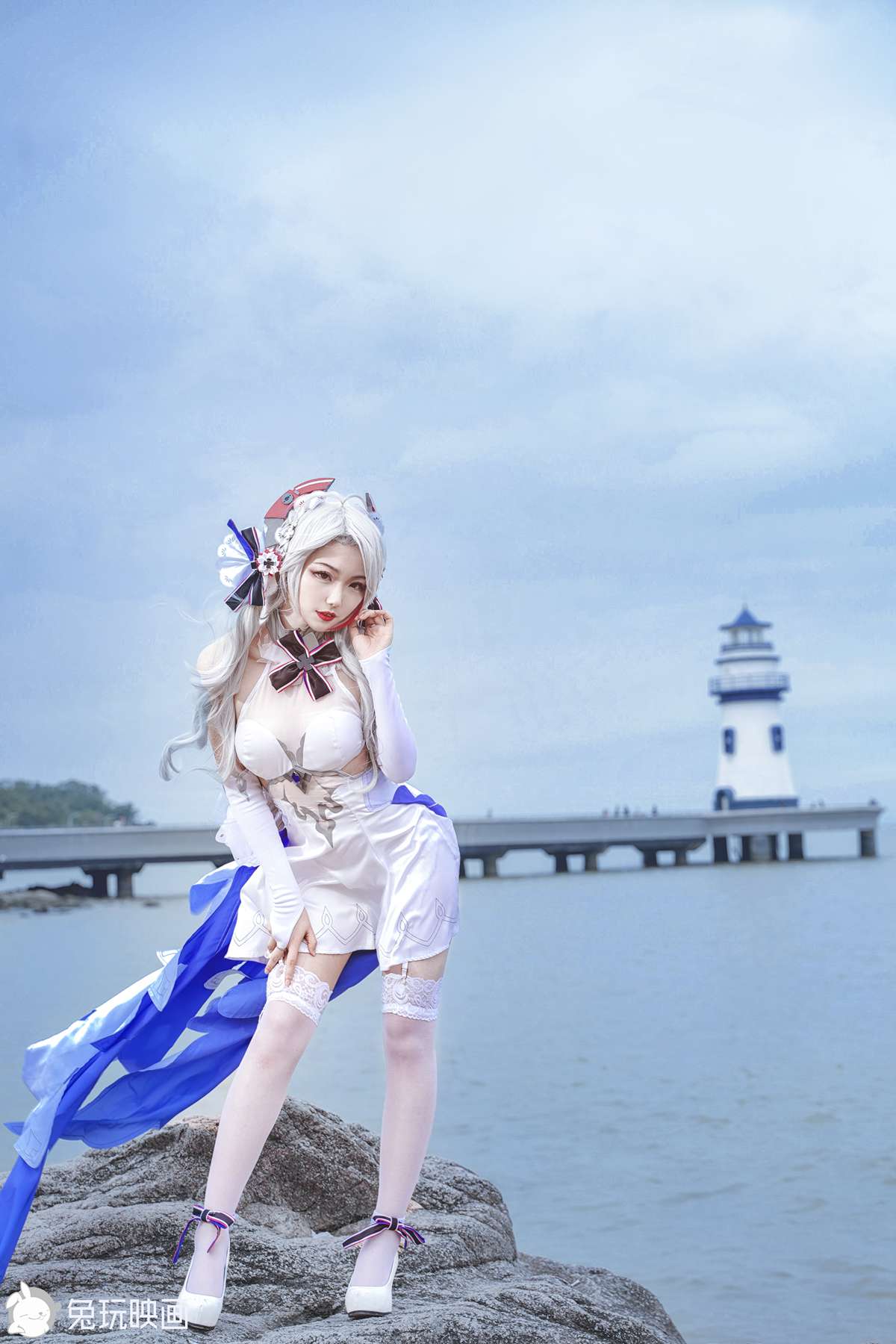 图片[10]-兔玩映画 C175 碧蓝-欧根花嫁 [35P] – 速更版-美库