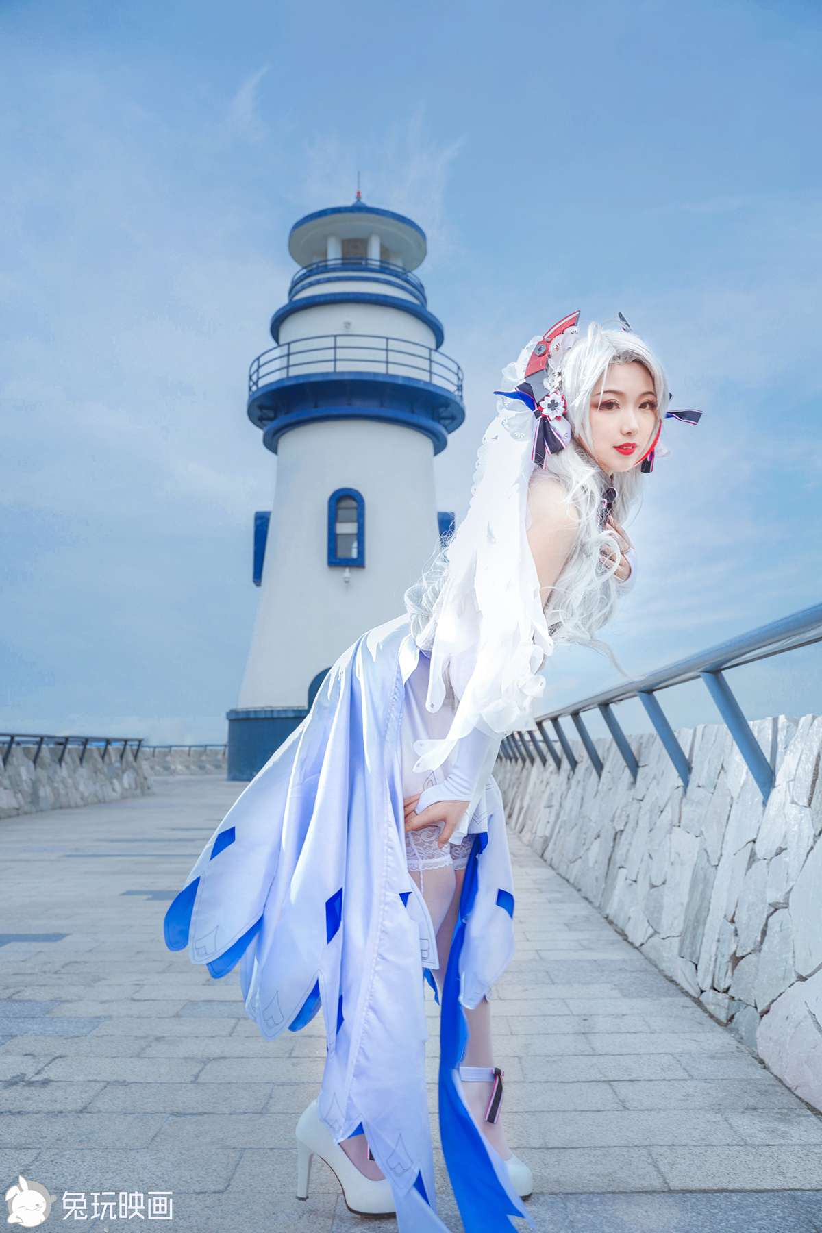 图片[15]-兔玩映画 C175 碧蓝-欧根花嫁 [35P] – 速更版-美库