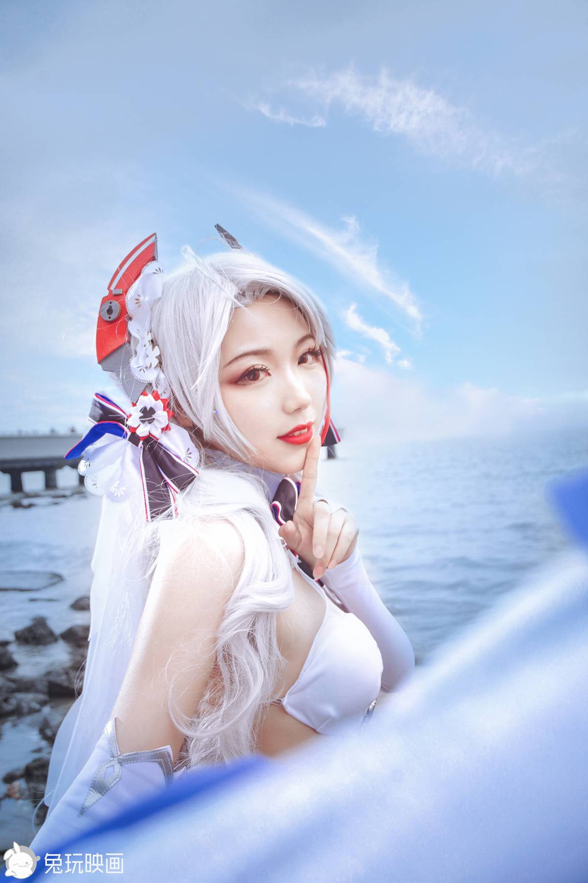 图片[25]-兔玩映画 C175 碧蓝-欧根花嫁 [35P] – 速更版-美库