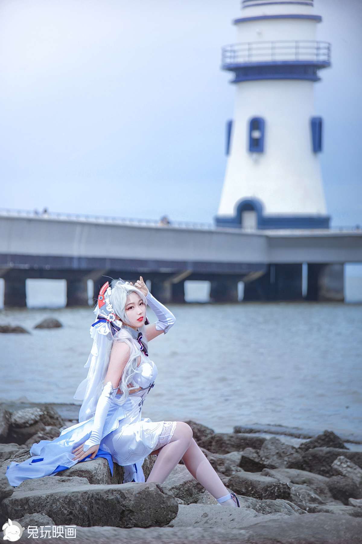 图片[30]-兔玩映画 C175 碧蓝-欧根花嫁 [35P] – 速更版-美库