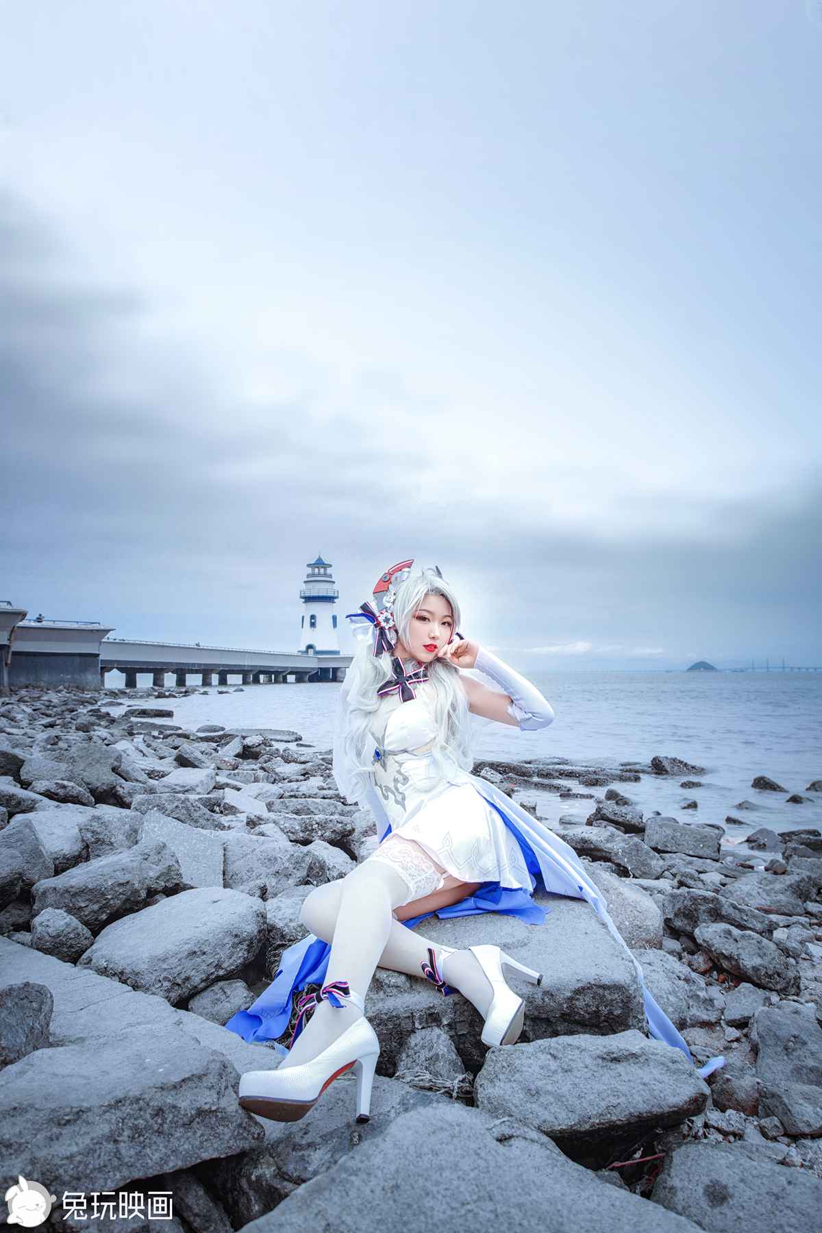 图片[34]-兔玩映画 C175 碧蓝-欧根花嫁 [35P] – 速更版-美库