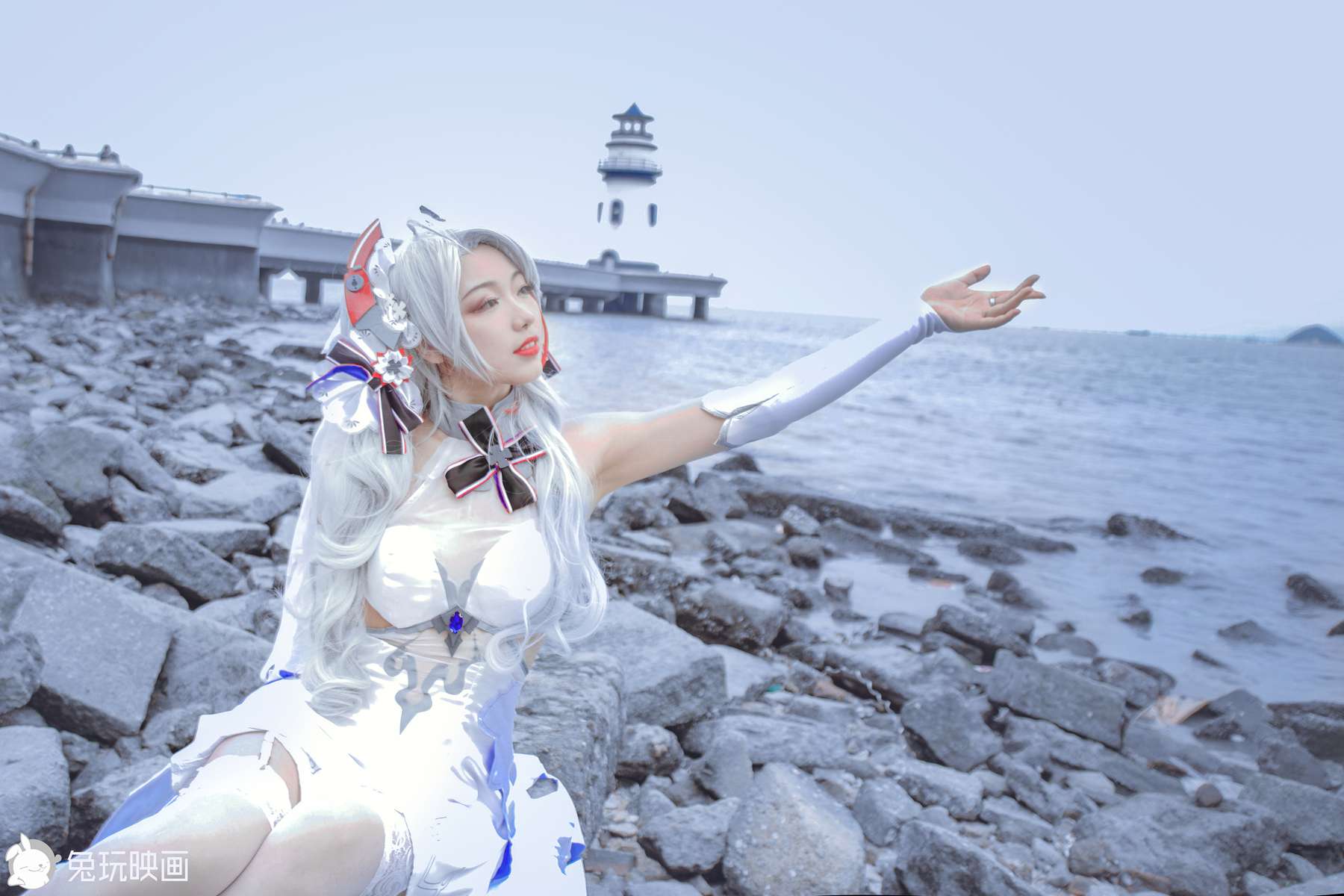 图片[35]-兔玩映画 C175 碧蓝-欧根花嫁 [35P] – 速更版-美库