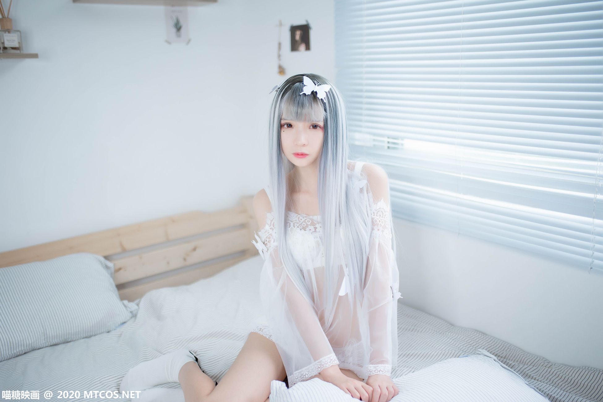 图片[26]-[喵糖映画]VOL.325 白色纱裙[25P] – 速更版-美库