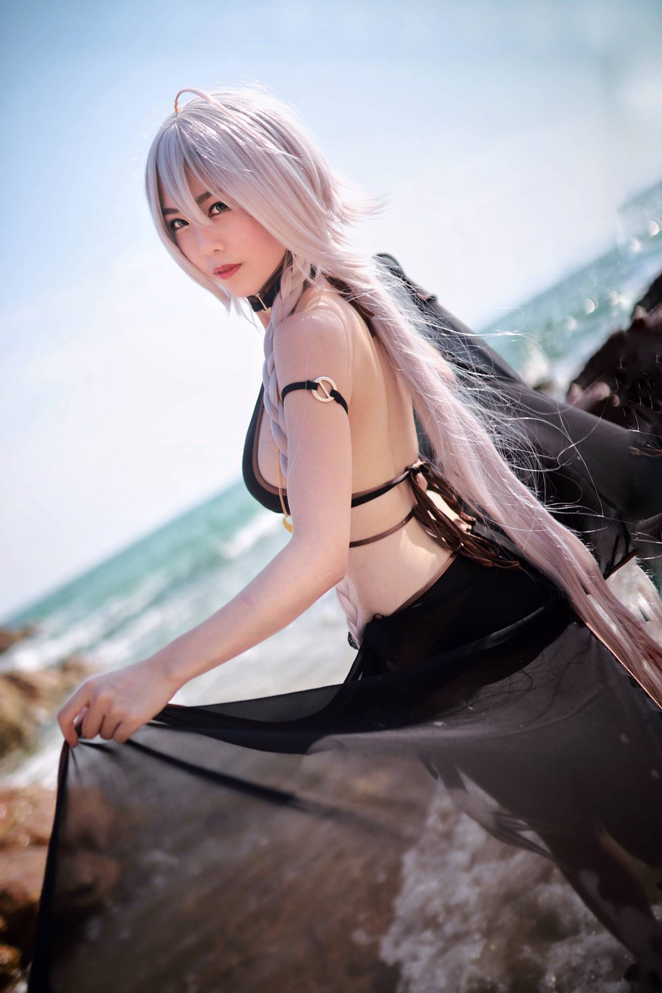 图片[13]-抖娘-利世  – 黑贞德泳装[40P] – 速更版-美库