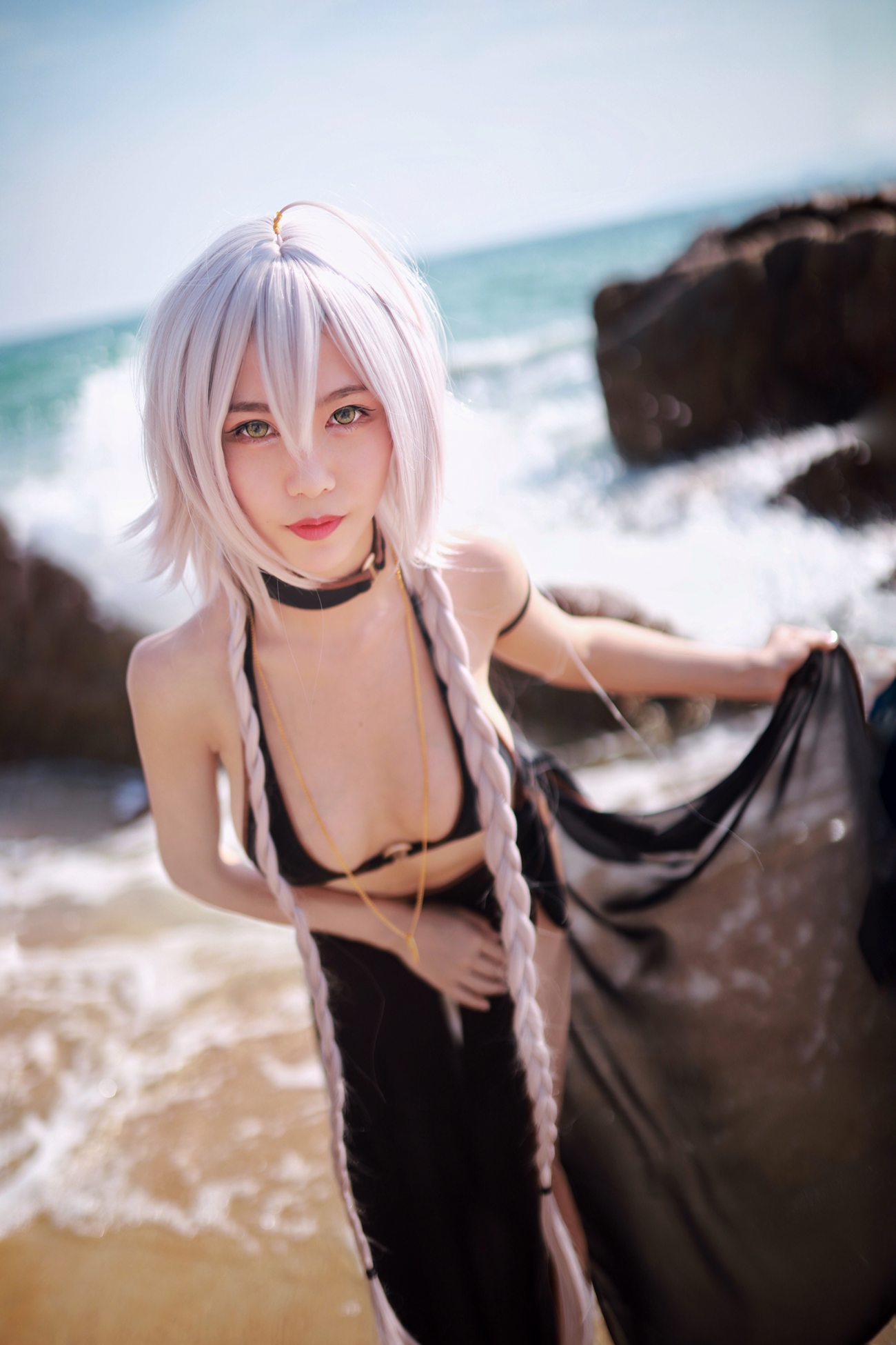 图片[27]-抖娘-利世  – 黑贞德泳装[40P] – 速更版-美库