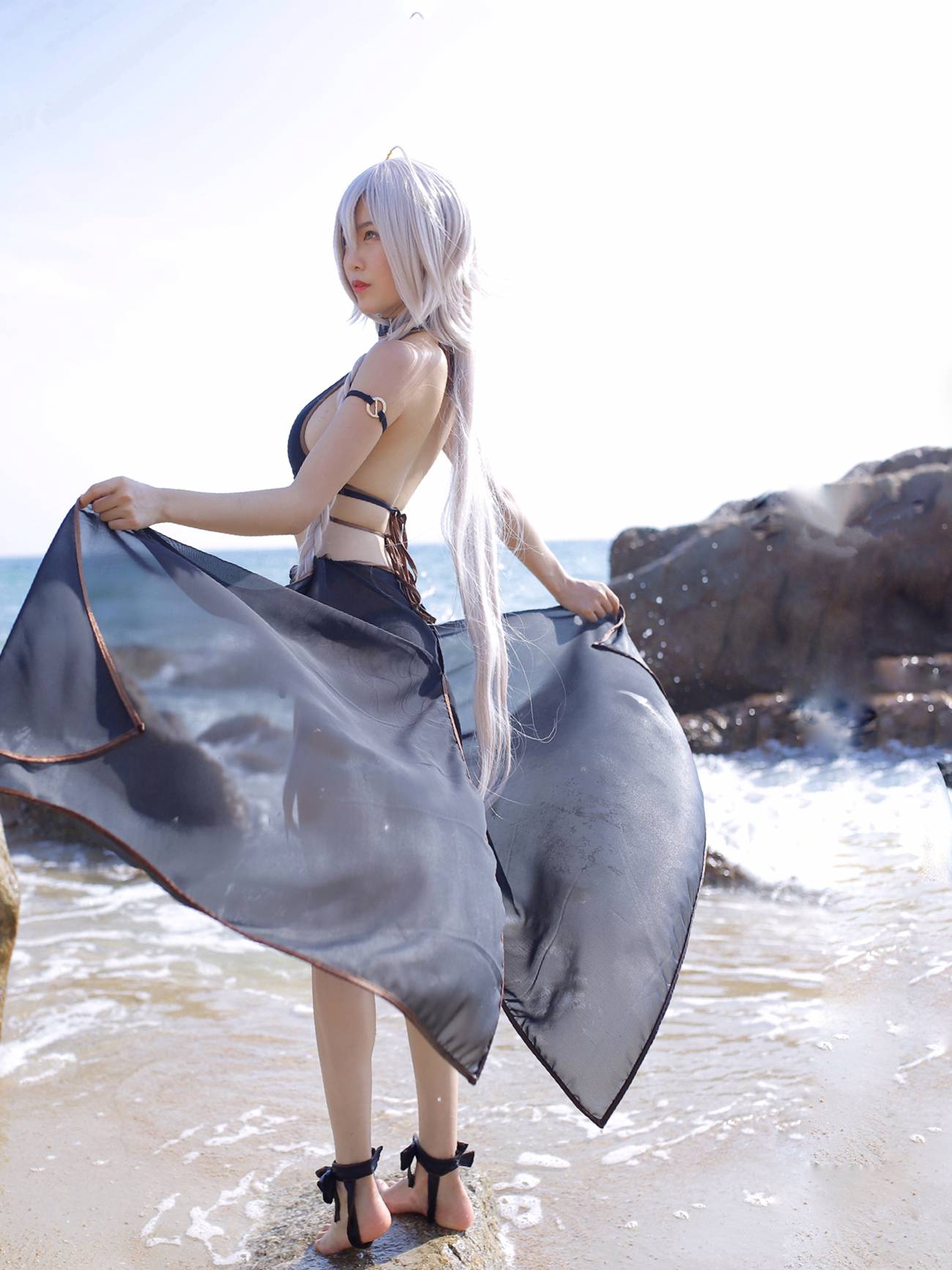 图片[28]-抖娘-利世  – 黑贞德泳装[40P] – 速更版-美库