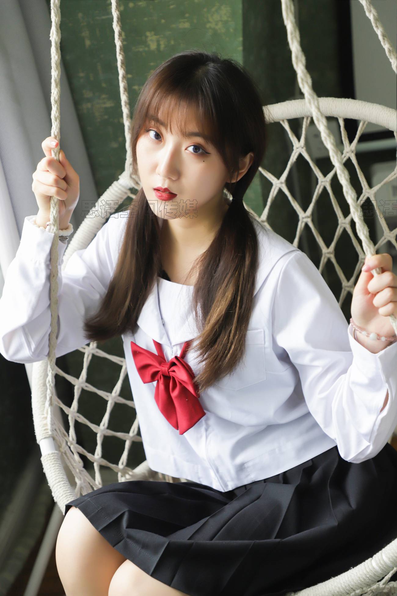 图片[23]-[SiHua思话]SH203 露露 露露的JK[50P] – 速更版-美库