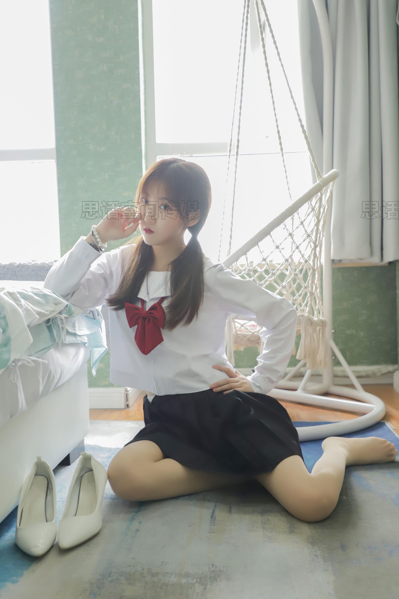 图片[33]-[SiHua思话]SH203 露露 露露的JK[50P] – 速更版-美库
