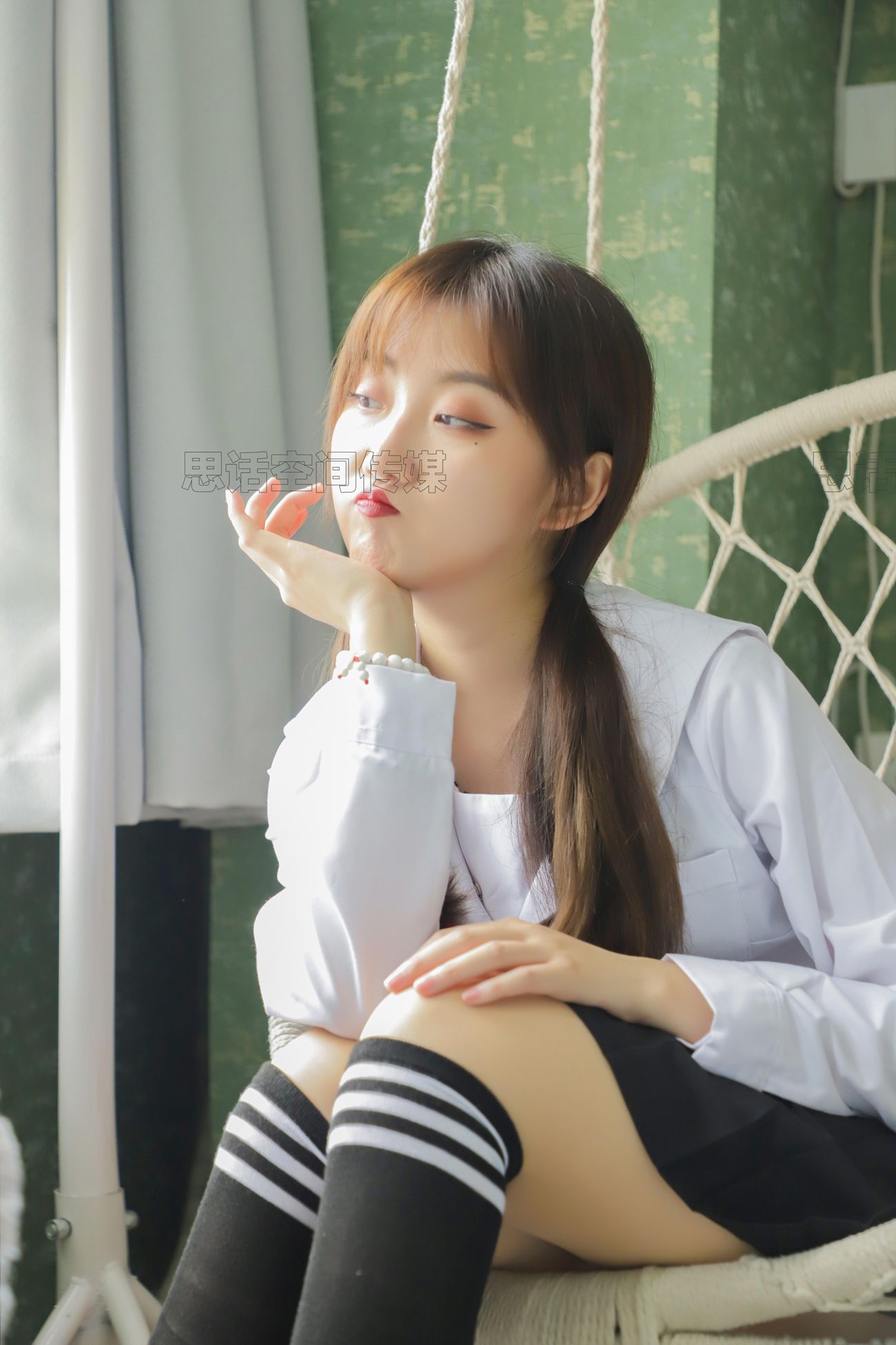 图片[47]-[SiHua思话]SH203 露露 露露的JK[50P] – 速更版-美库