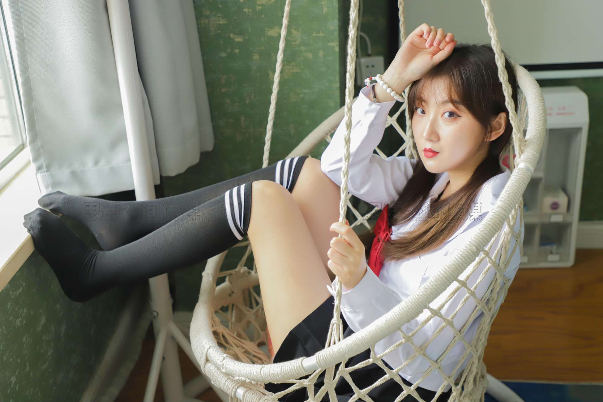 图片[49]-[SiHua思话]SH203 露露 露露的JK[50P] – 速更版-美库