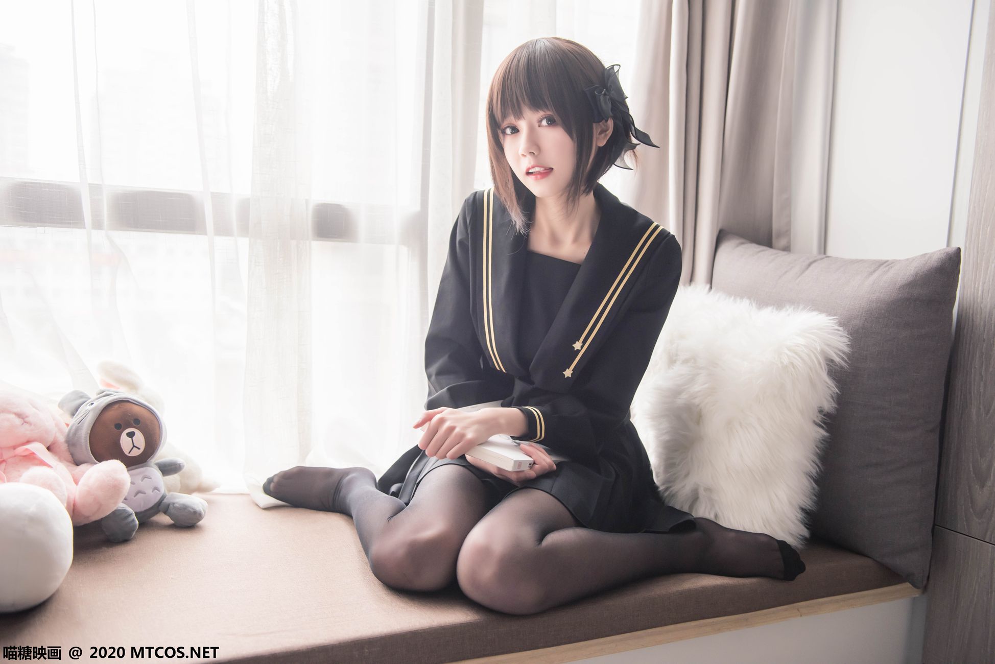 图片[21]-[喵糖映画]VOL.330 窗台少女[20P] – 速更版-美库