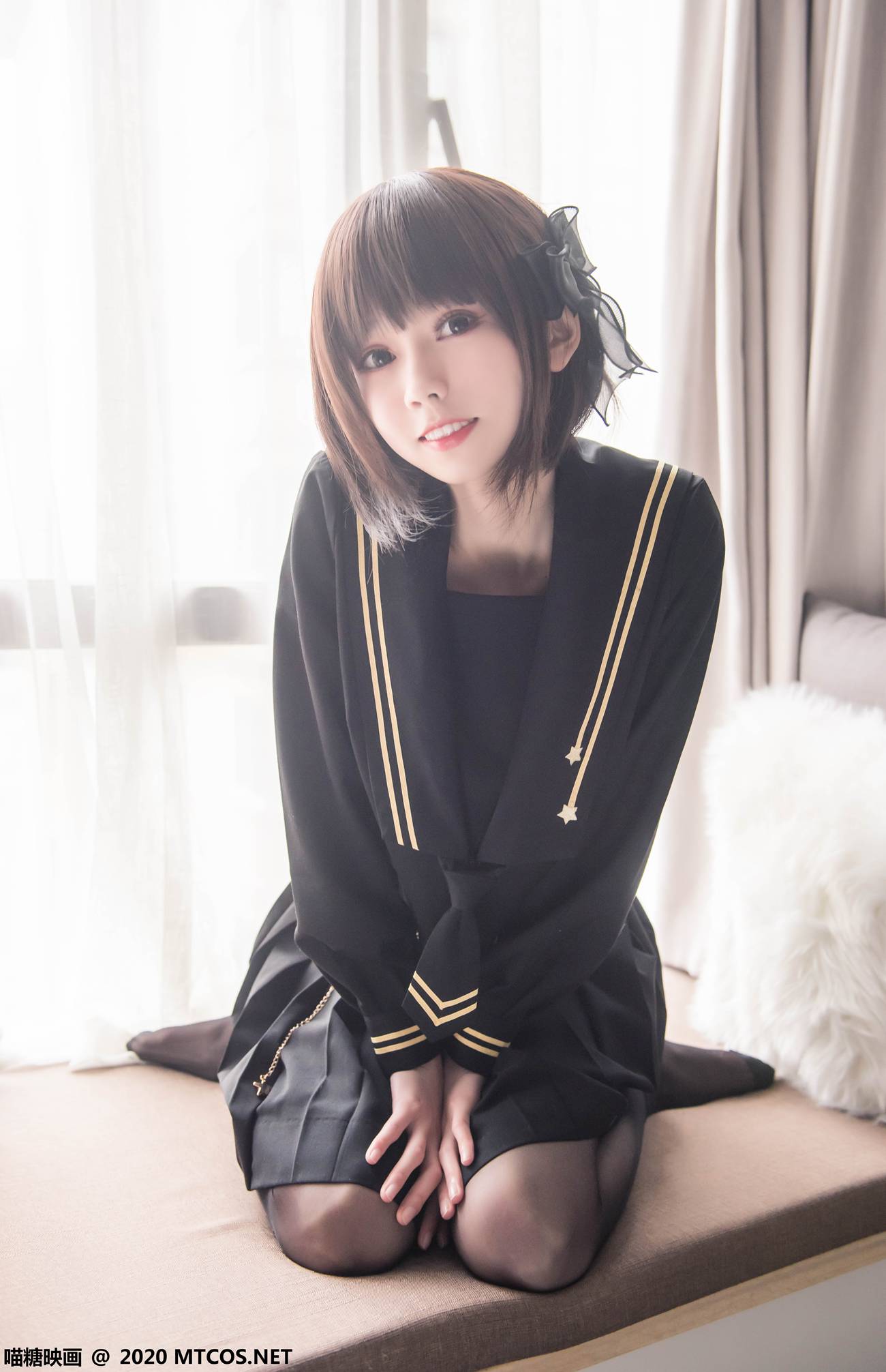 图片[22]-[喵糖映画]VOL.330 窗台少女[20P] – 速更版-美库