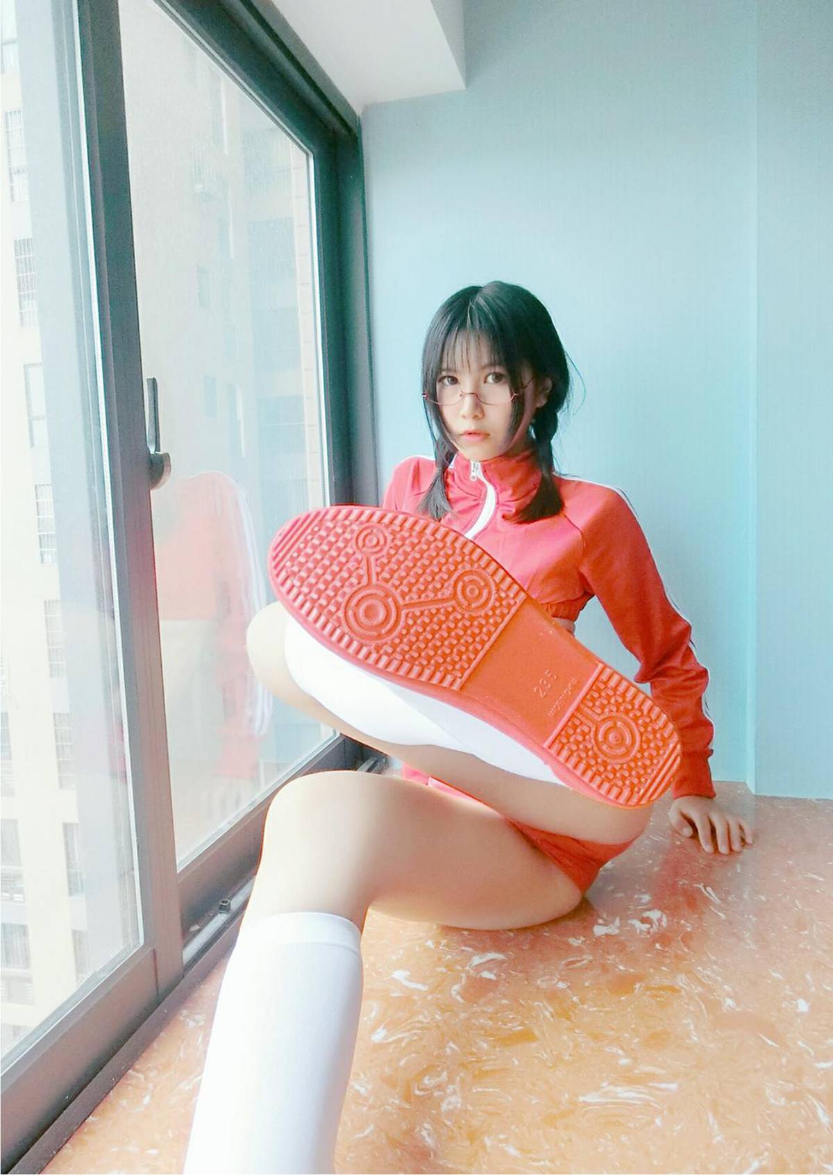 图片[10]-逐月su – 红色体操服 [14P] – 速更版-美库