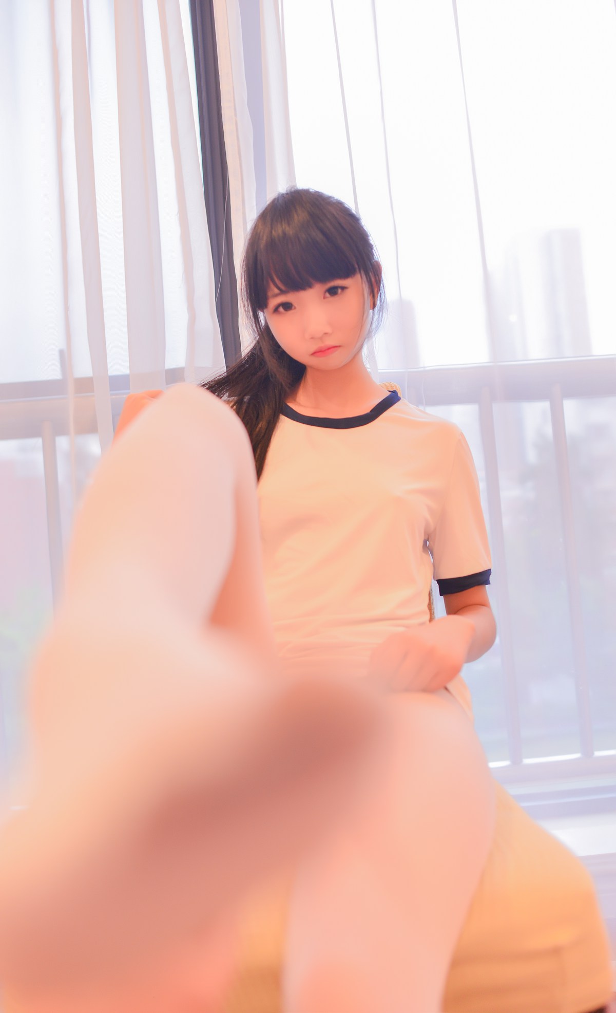 图片[15]-Cos小姐姐雪琪 白丝马尾体操服 [17P] – 速更版-美库