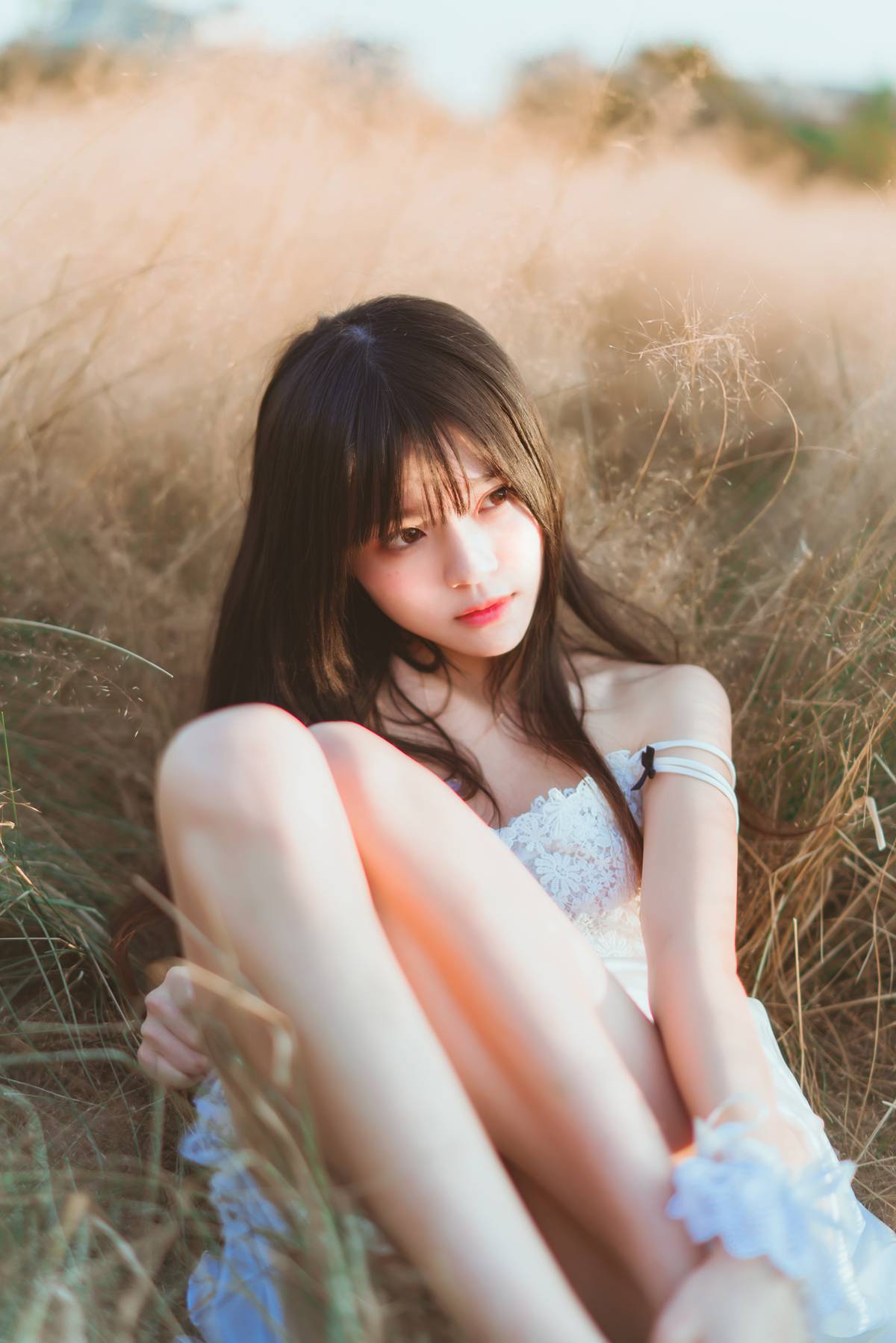 图片[34]-桜桃喵 冬眠 麦田白裙下 [45P] – 速更版-美库