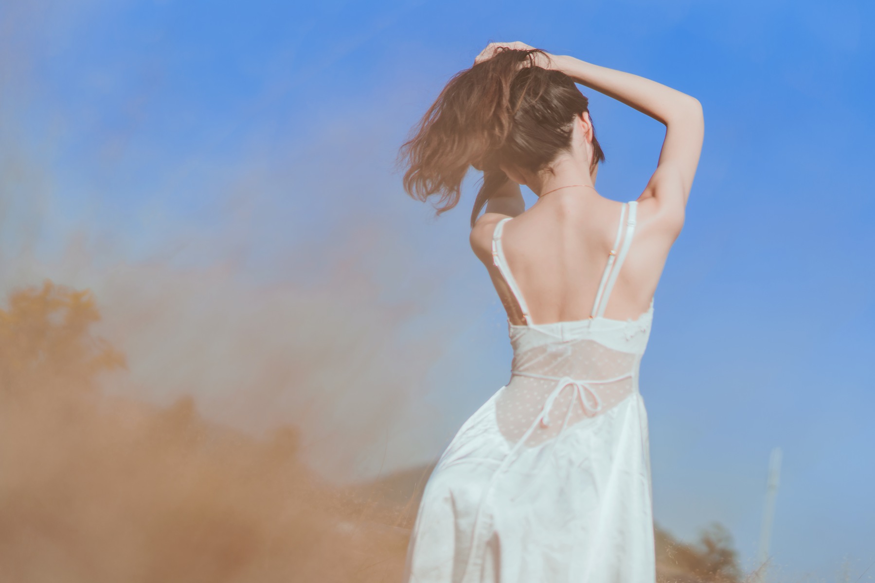 图片[41]-桜桃喵 冬眠 麦田白裙下 [45P] – 速更版-美库