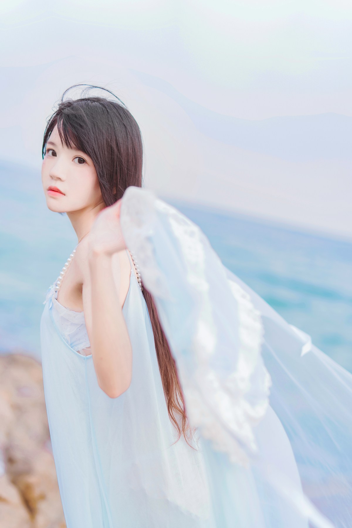 图片[12]-桜桃喵 冬眠 海边长裙 [14P] – 速更版-美库