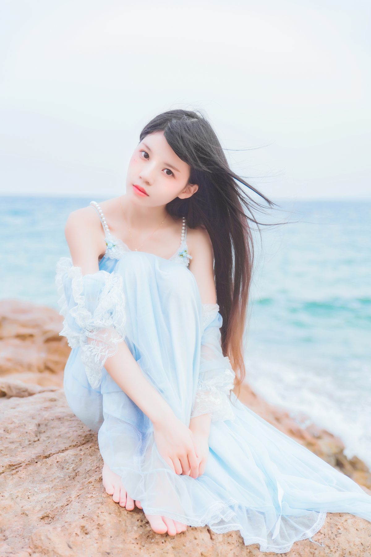 图片[15]-桜桃喵 冬眠 海边长裙 [14P] – 速更版-美库