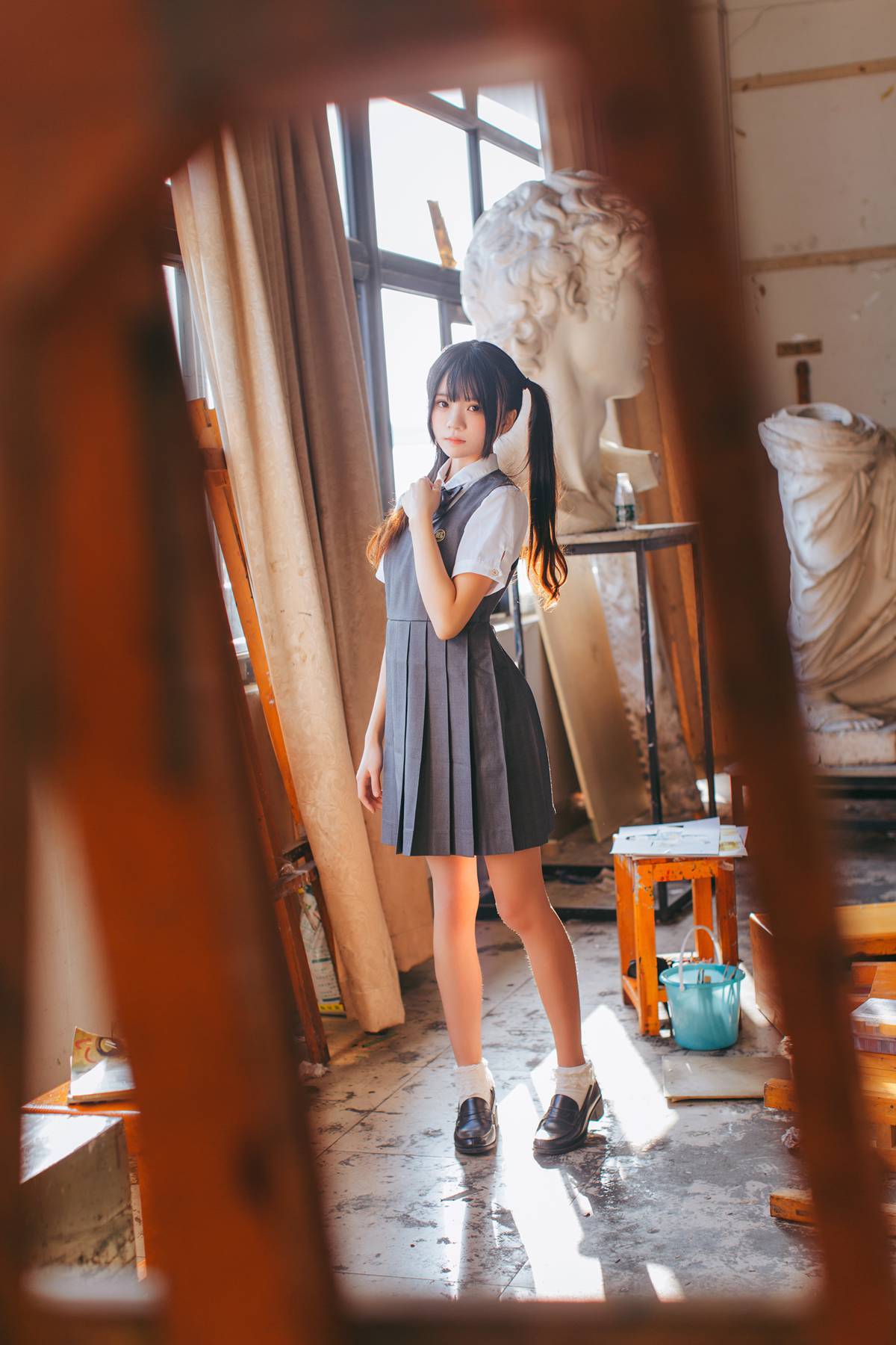 图片[11]-桜桃喵 画室少女 [17P] – 速更版-美库