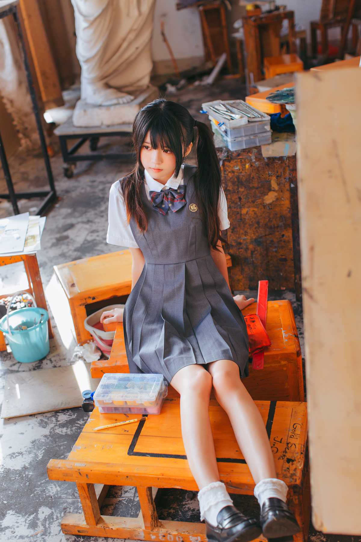 图片[12]-桜桃喵 画室少女 [17P] – 速更版-美库