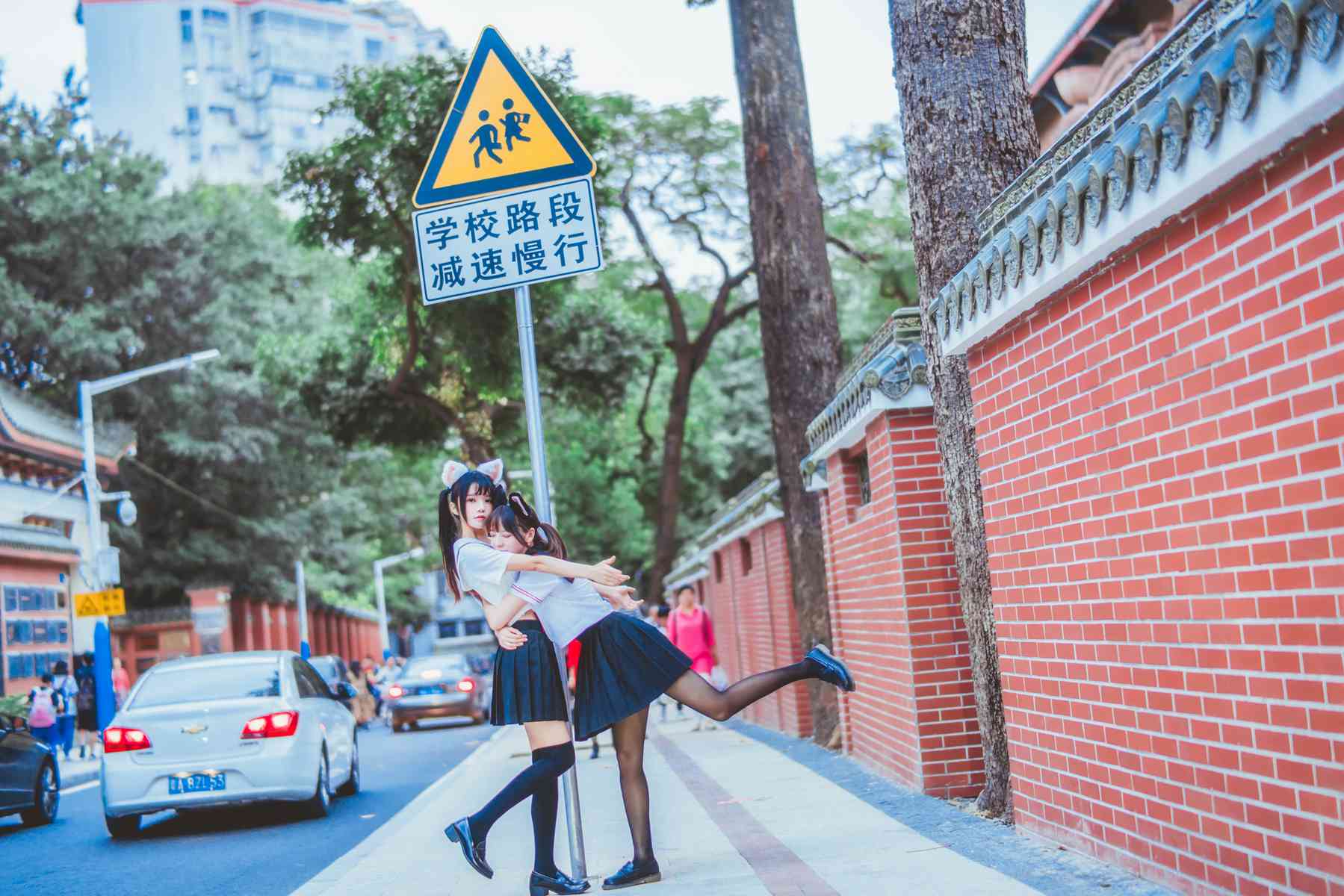 图片[15]-桜桃喵 疯猫ss JK百合2 [33P] – 速更版-美库