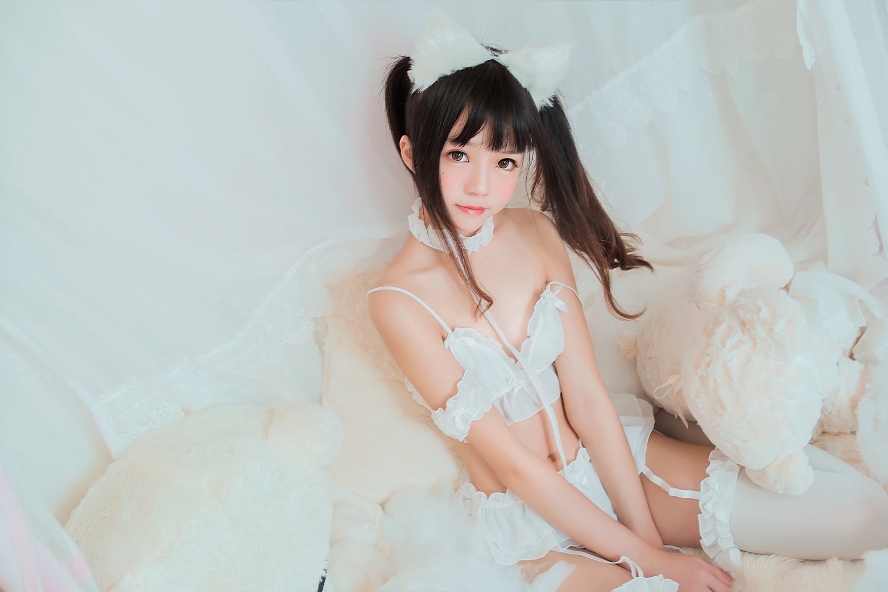 图片[10]-桜桃喵 白猫 [32P] – 速更版-美库